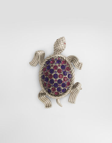 Dolce & Gabbana Broche Sartoria en forme de tortue Silver WPS1A4W1111