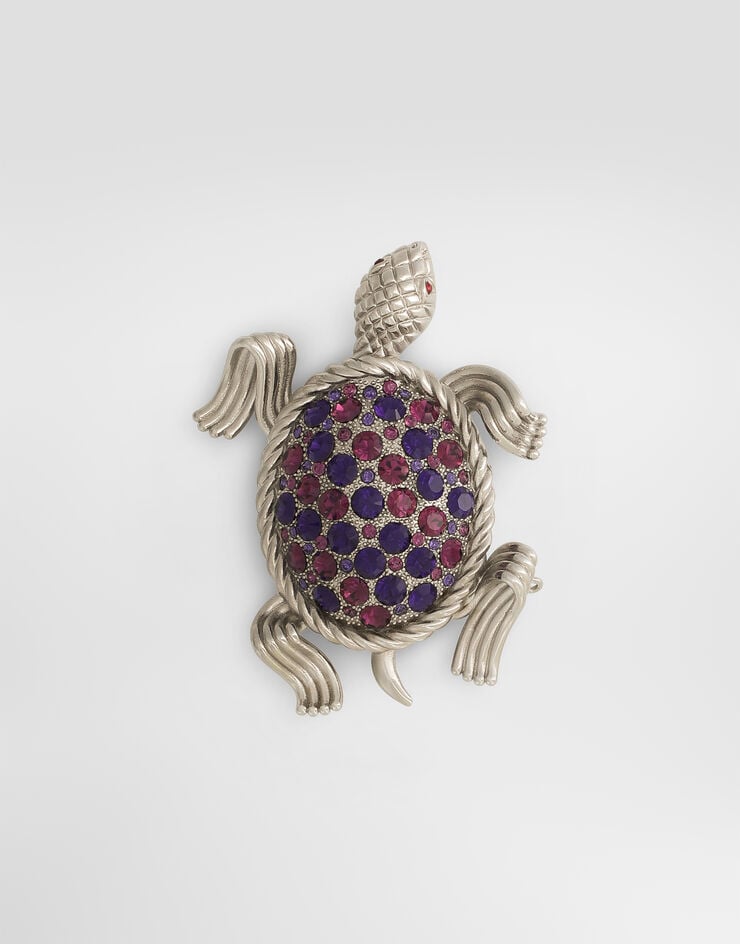 Dolce & Gabbana Sartoria turtle-shaped brooch Dolce & Gabbana Sartoria turtle-shaped brooch Silver WPS1A4W1111