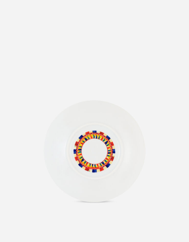 Dolce & Gabbana Set 2 Porcelain Dessert Plates Multicolor TC0S03TCA22