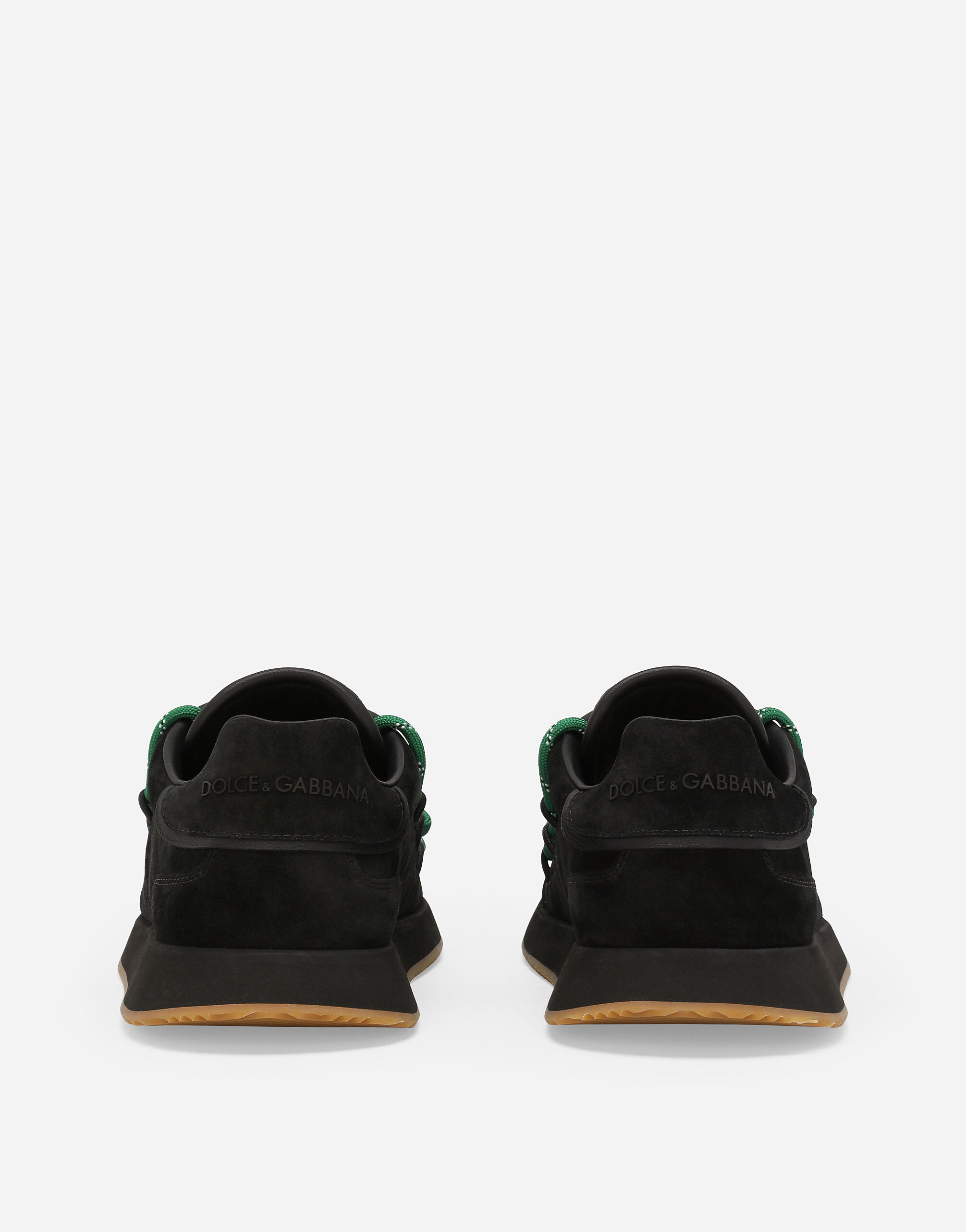 Suede DG Runner sneakers in Black for Men Dolce Gabbana US