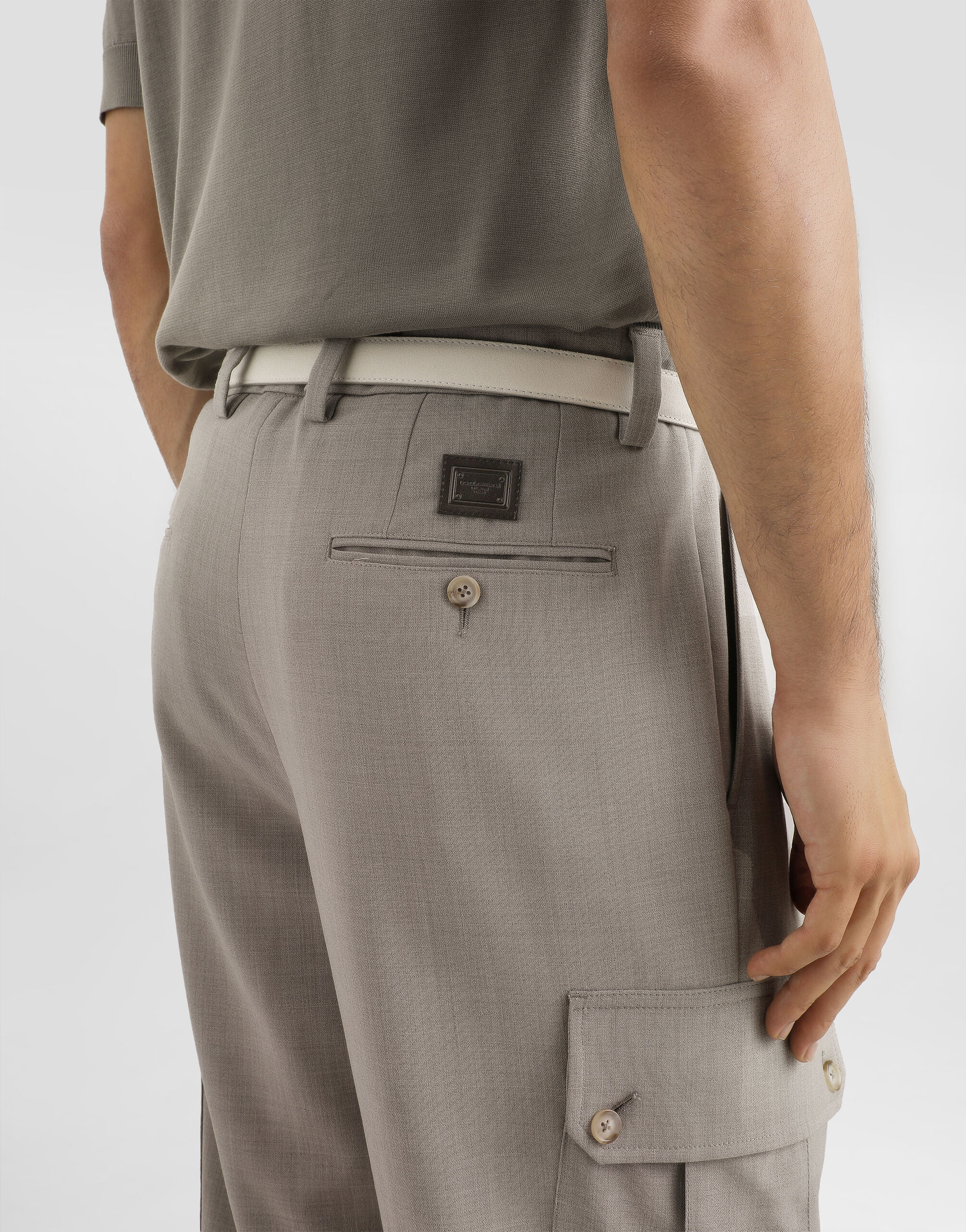 【新品タグ付】DOLCE&GABBANA スラックス 46 純粋羊毛 Wool canvas trousers in Multicolor for Men | Dolce&Gabbana® US