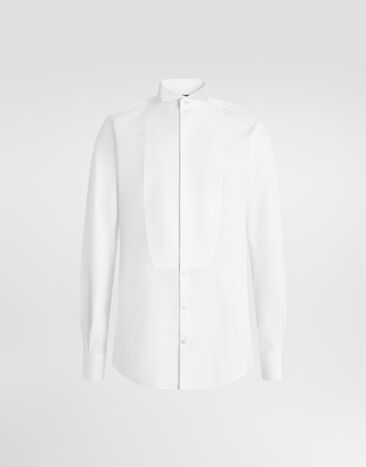 Dolce & Gabbana Gold Tuxedo cotton shirt White G5EN3TGK523