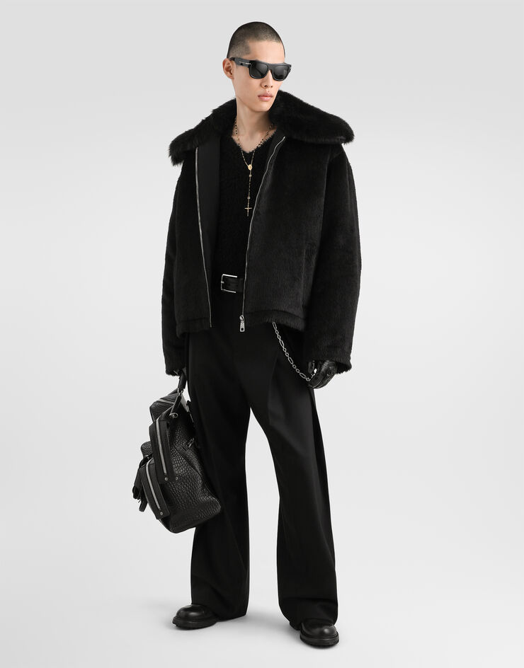 Dolce & Gabbana Wool panama trousers Dolce & Gabbana Wool panama trousers Black GP225THU2CP