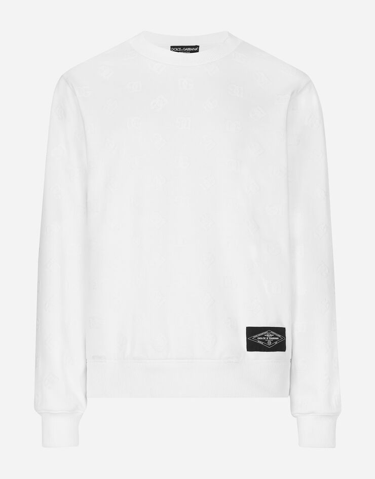 Dolce & Gabbana DGロゴパッチ ジャージー スウェットシャツ ホワイト G9ABJTG7NWD