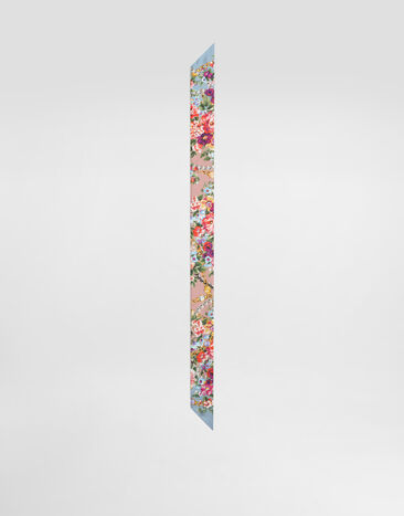 Dolce & Gabbana Bandeau 6x100 en twill de soie à imprimé petits bouquets de fleurs Multicolor FS215AGDDLG