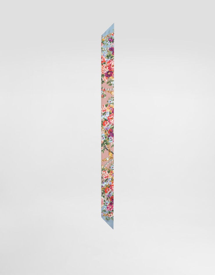 Dolce & Gabbana Small flower bouquets-print silk twill bandeau 6x100 Multicolor FS215AGDDLG