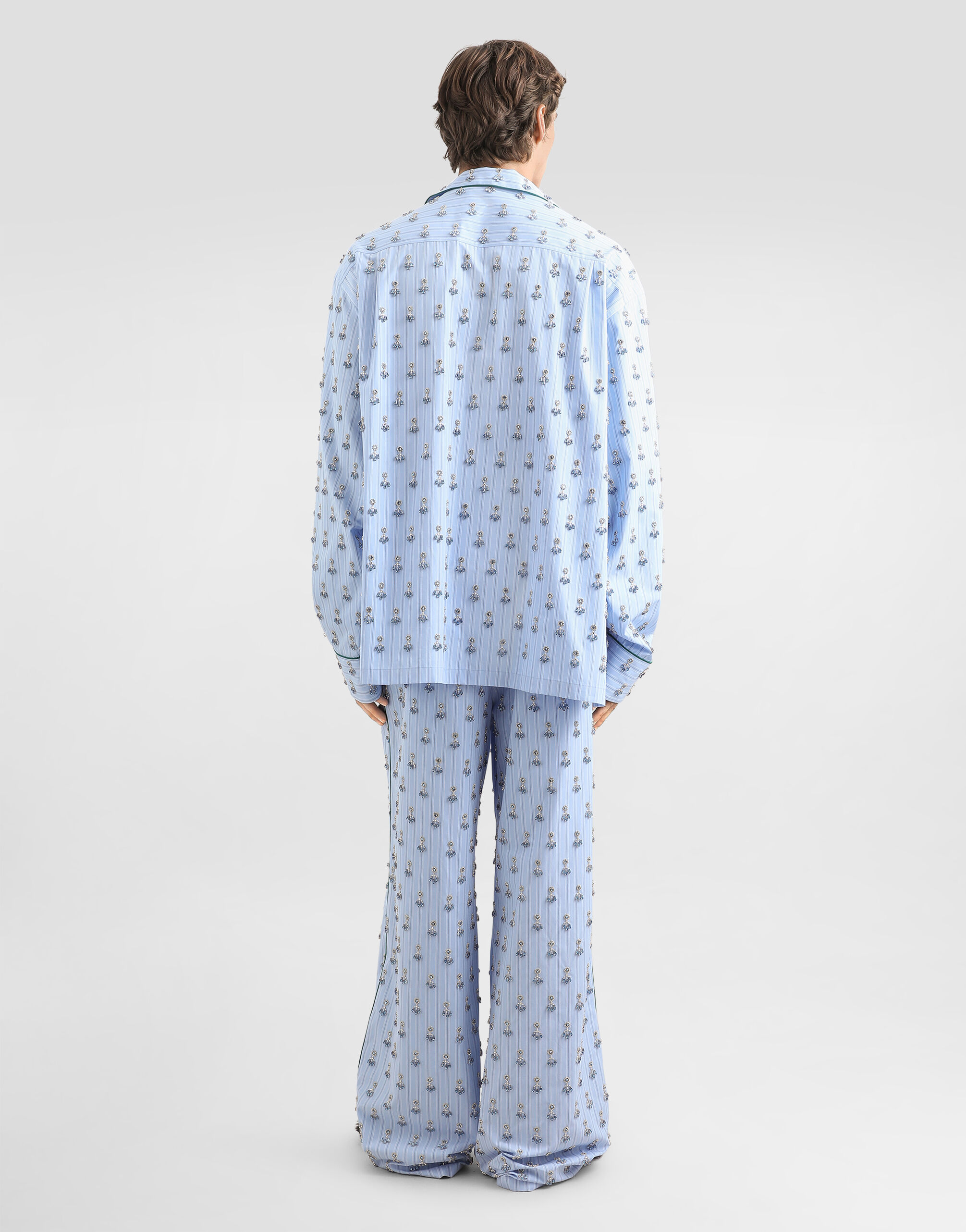 Multicolorのメンズ Vanity shirt with embroidery and piping