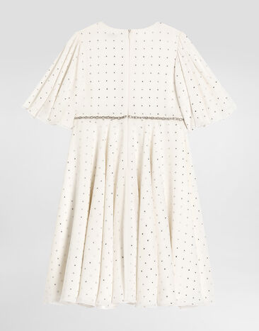 Dolce & Gabbana Silk georgette dress White L54DM1FU1AR