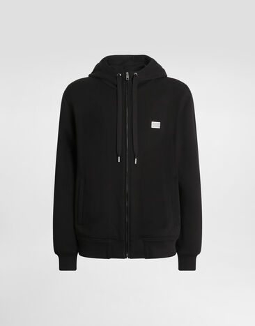 Dolce & Gabbana Cotton hoodie with tag Print G9BJATFS785