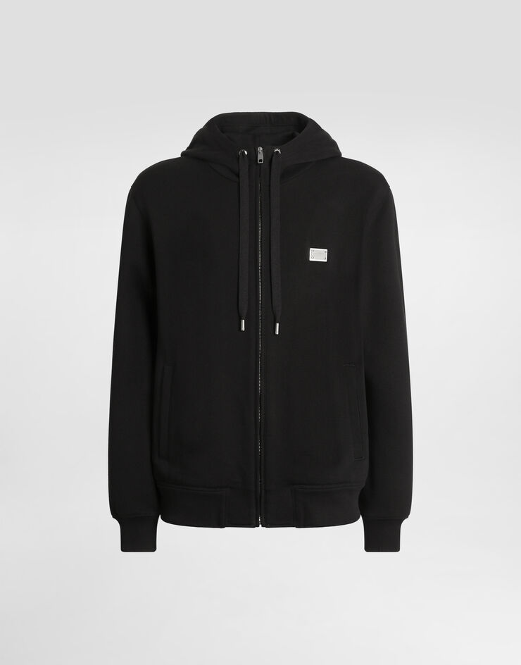Dolce & Gabbana Cotton hoodie with tag Black G9BGDTG7N7B