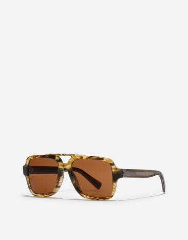 Dolce & Gabbana Sartoria Sunglasses Striped Brown VG4544VP363
