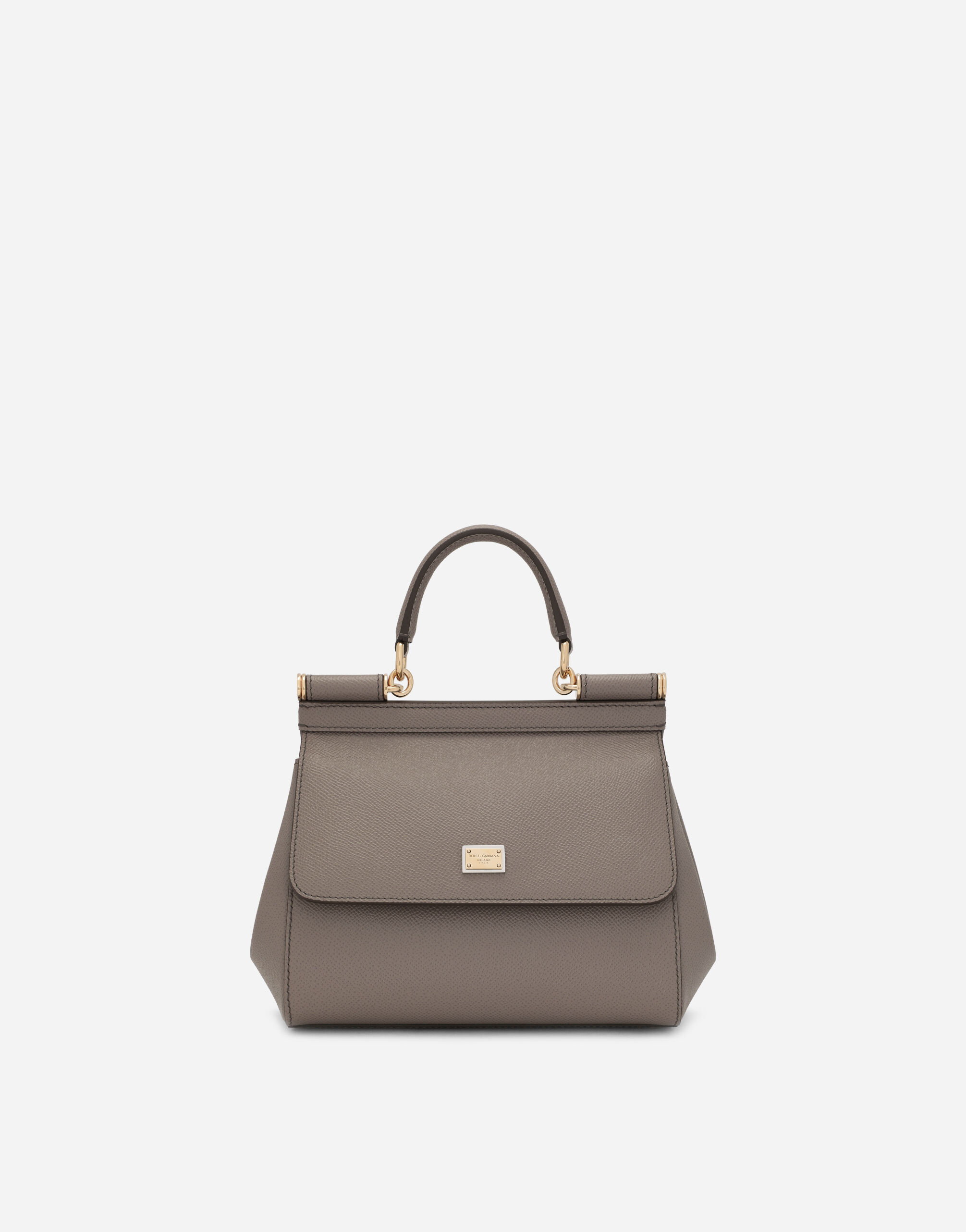 Small dauphine leather sicily bag top