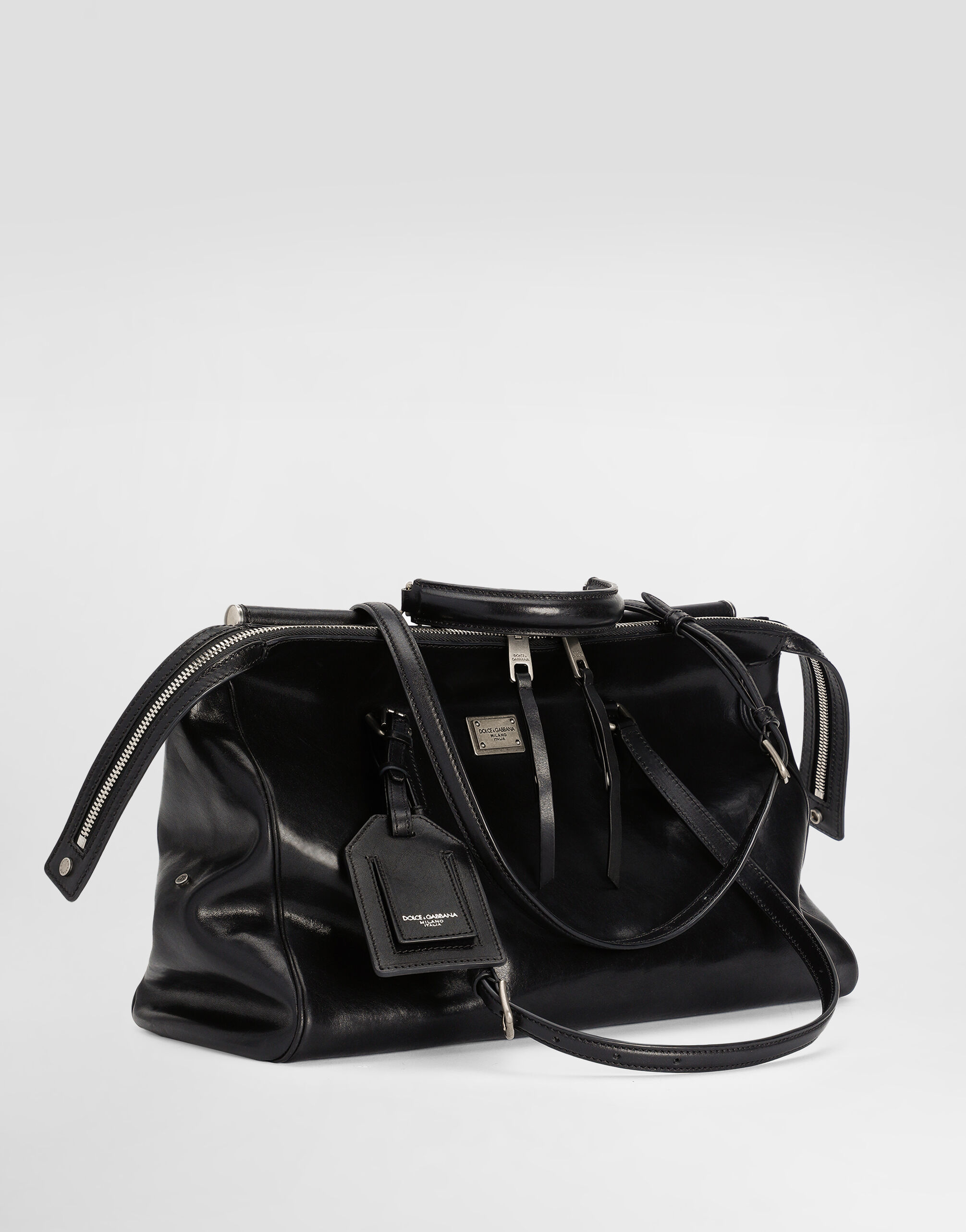 Large Vittoria calfskin bag in Black for Women | Dolce&Gabbana® US