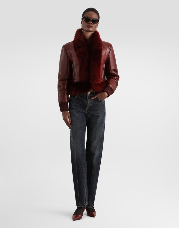 Dolce & Gabbana Lambskin jacket Dolce & Gabbana Lambskin jacket Bordeaux F2JBZLHUPCX