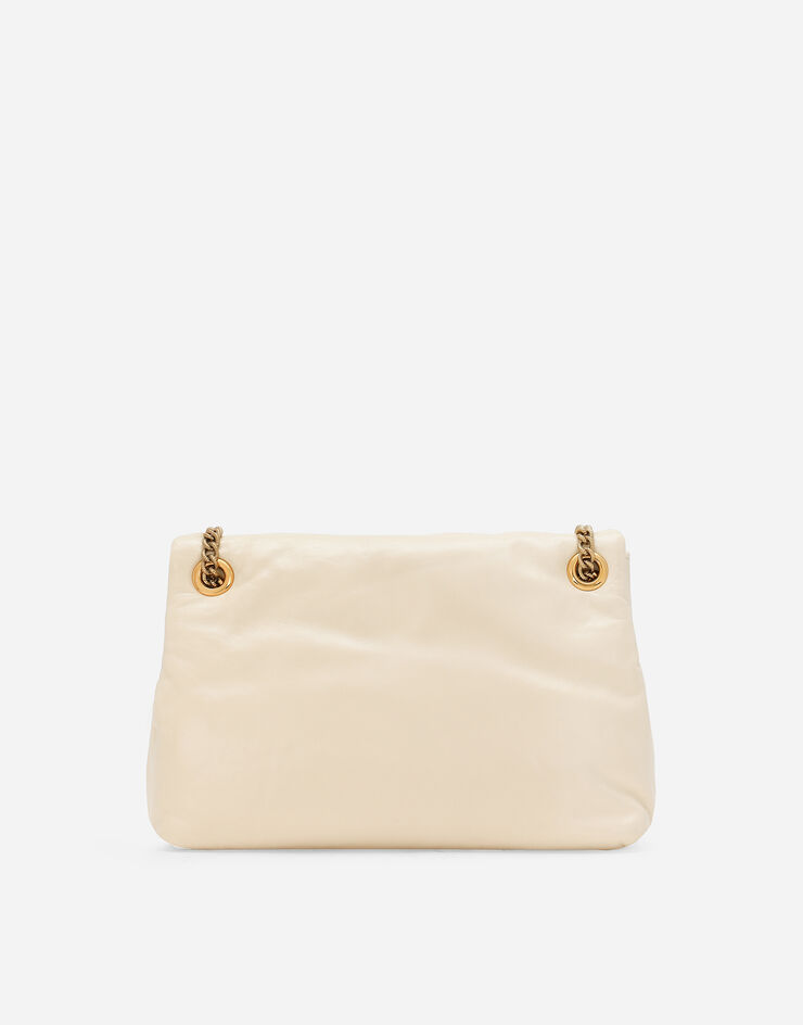 Dolce & Gabbana Tasche Devotion Soft mittelgroß Sahne BB7541AF984