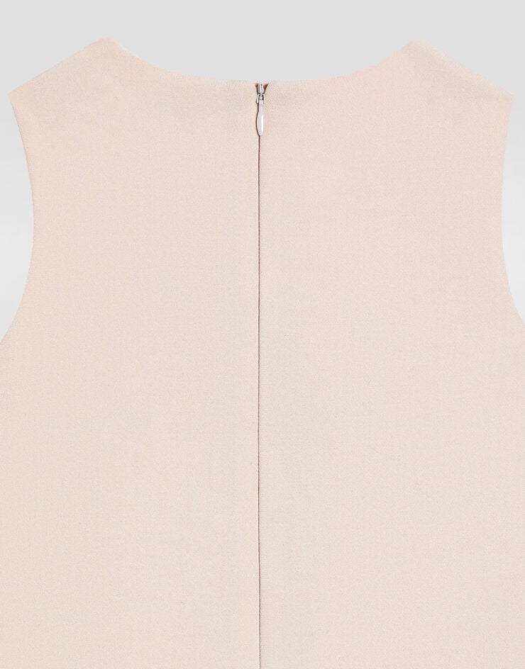 Dolce & Gabbana Sleeveless cady dress Pink L53DF1FURMM