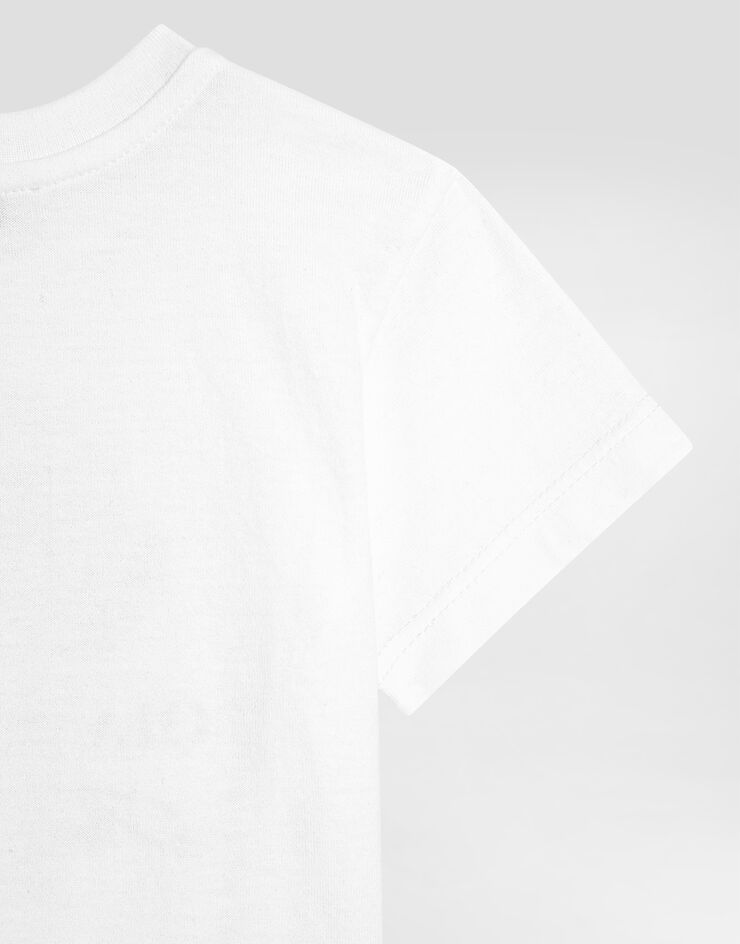 Dolce & Gabbana Camiseta de manga corta de punto con estampado Dolce&Gabbana Multicolor L1JTEYG7NVW