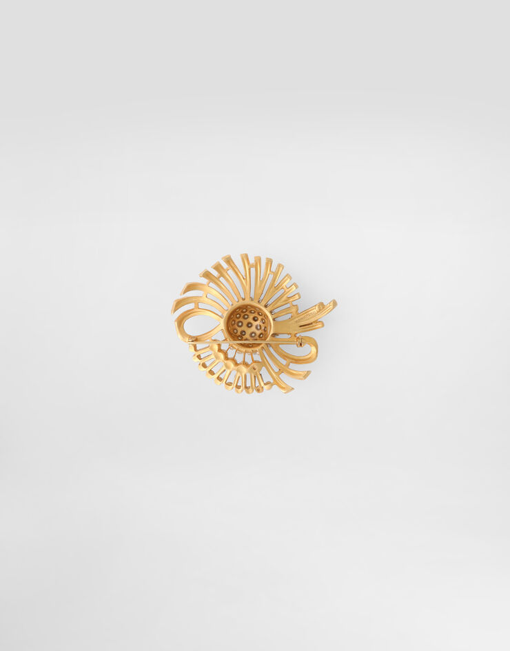 Dolce & Gabbana Sicilian gentlemen brooch Gold WPR5S4W1111