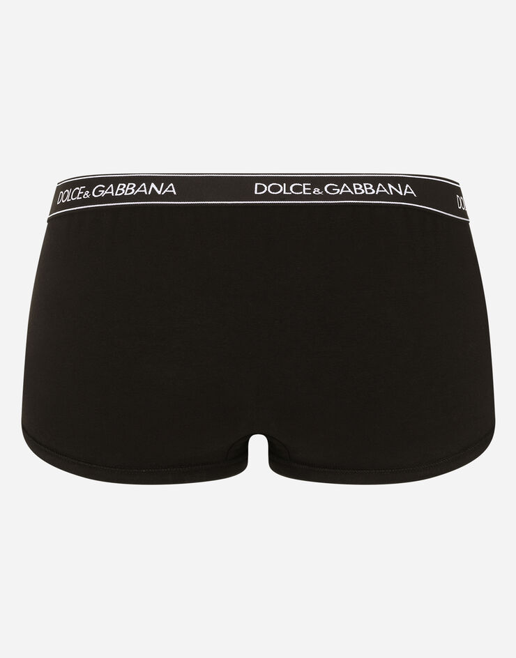 Dolce & Gabbana Jersey shorts with branded elastic Black O3B32TFUEEY