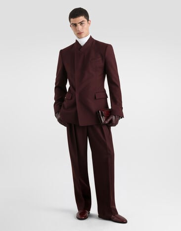 Dolce & Gabbana Sicilia double-breasted wool gabardine jacket Dolce & Gabbana Sicilia double-breasted wool gabardine jacket Multicolor G2VO5TFU21E