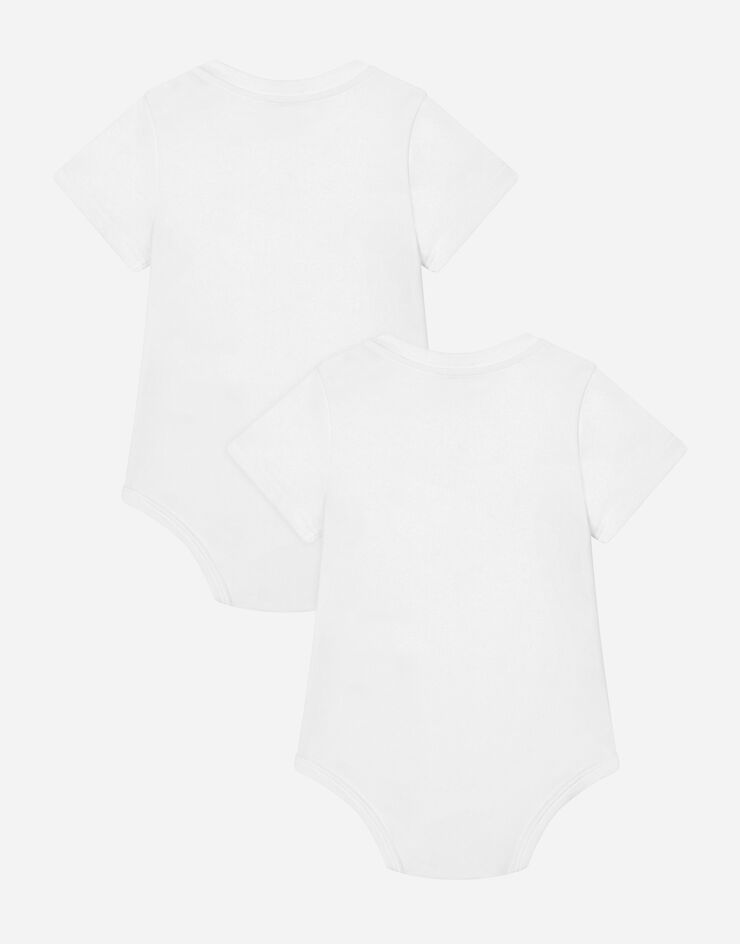 DolceGabbanaSpa 2-babygrow gift set in logo-print jersey Multicolor L1JO2NG7KM2
