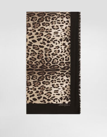 Dolce & Gabbana Leopard-print cotton sarong (110x190) Print O4A01JON05D