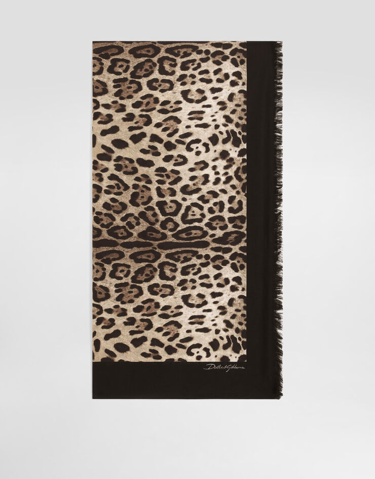Dolce & Gabbana Leopard-print cotton sarong (110x190) Print O4A01JON05D