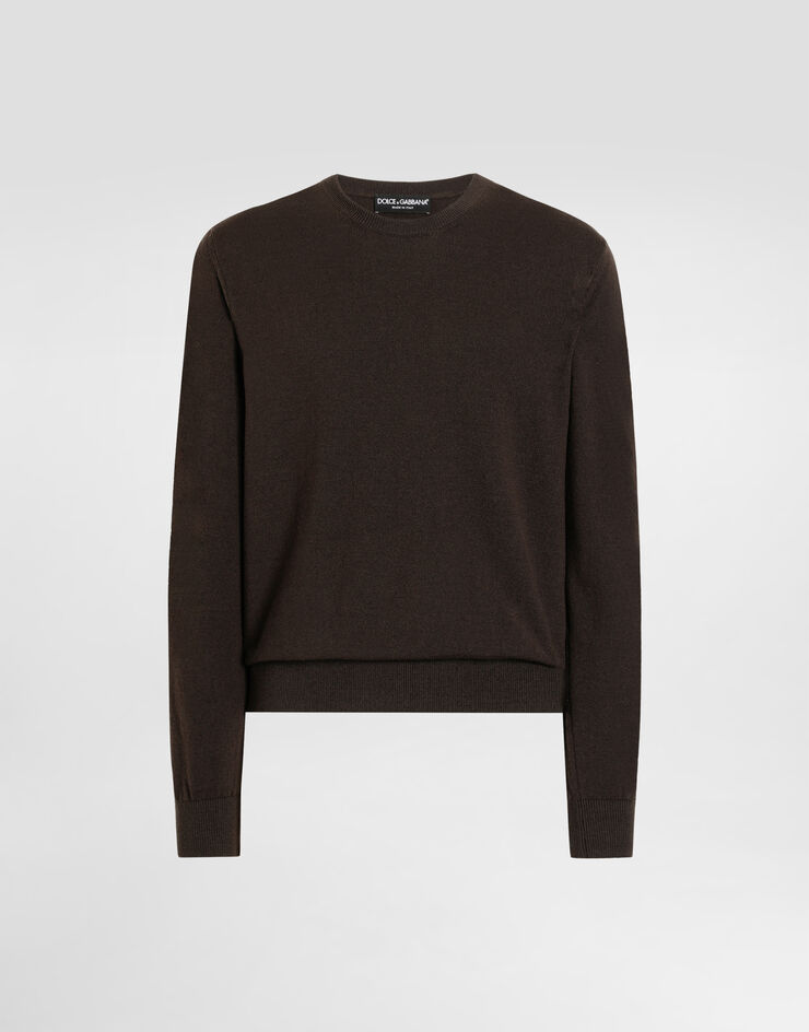 Dolce & Gabbana Wool and cashmere pullover Dolce & Gabbana Wool and cashmere pullover Brown GXX01TJGMC4