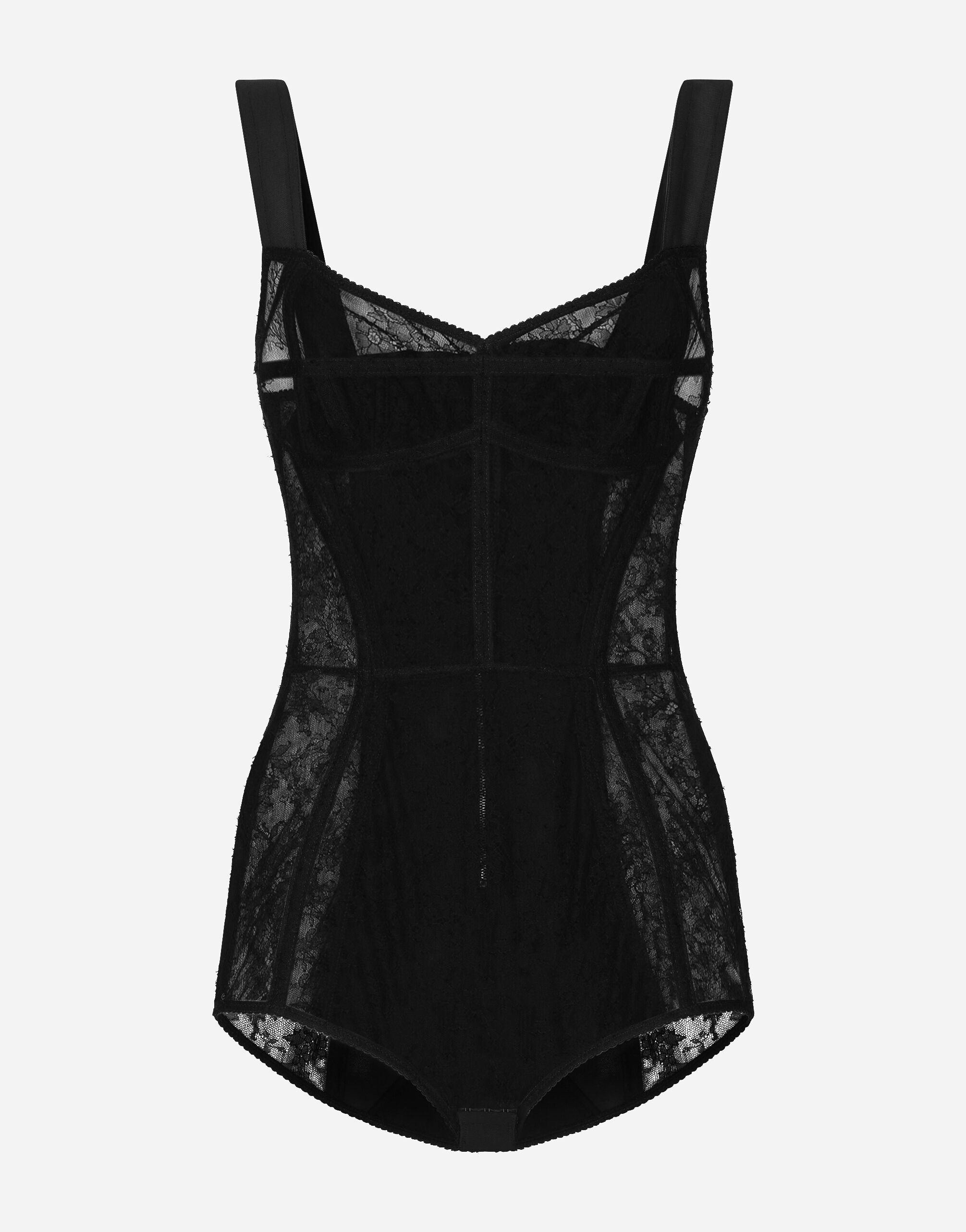 Dolce & Gabbana Lace bodysuit Silver O2E28TFUGRA