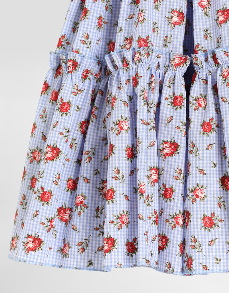 Dolce & Gabbana Small rose-print poplin skirt Dolce & Gabbana Small rose-print poplin skirt Multicolor L55I82HS5UL