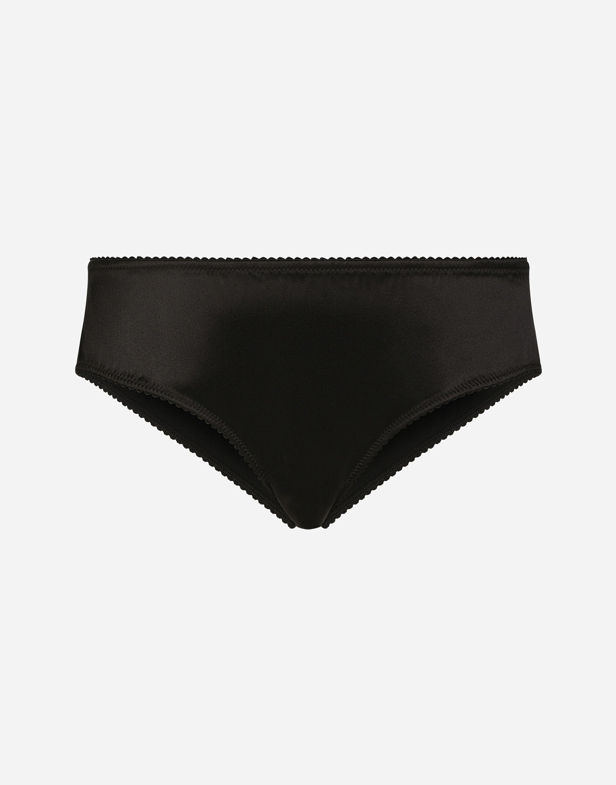Satin panties in Black for Women Dolce Gabbana