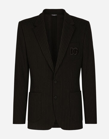 Dolce&Gabbana Pinstripe stretch jersey Portofino jacket Multicolor G2NZ2ZGG696
