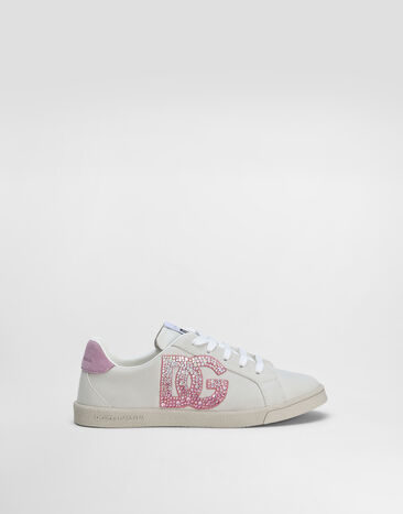 Dolce & Gabbana DG Original calfskin sneakers with DG logo Multicolor D11285A4801