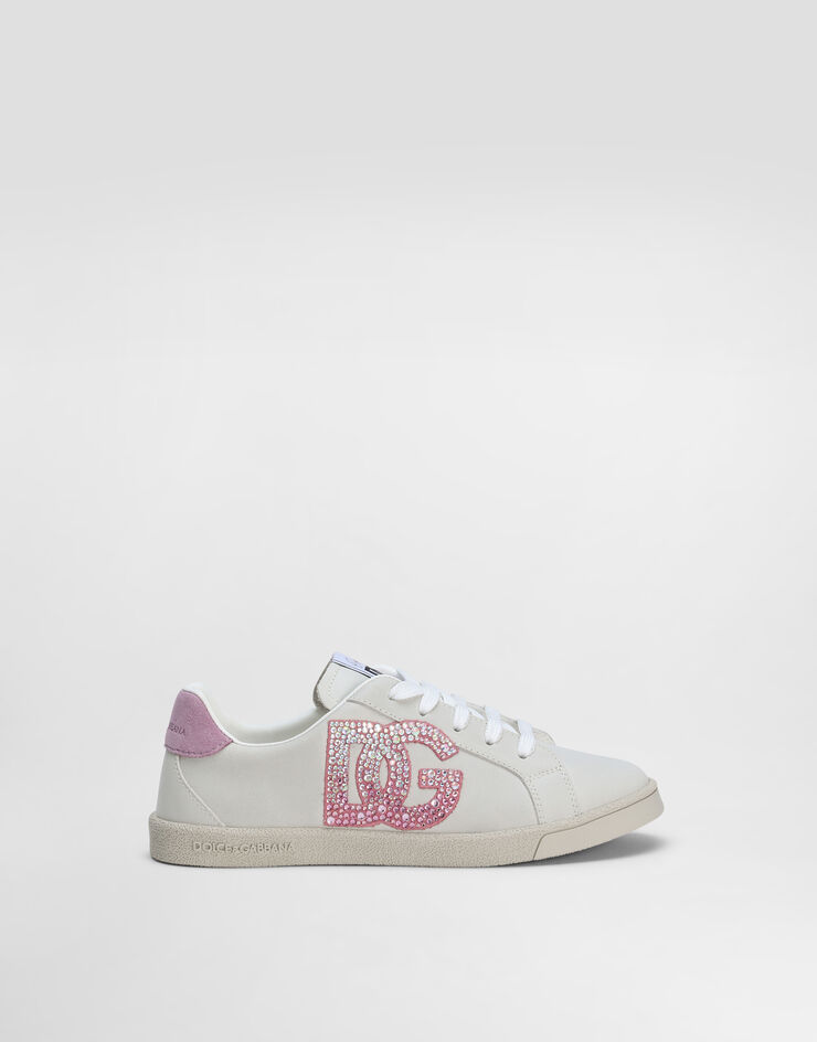 Dolce & Gabbana Сникеры DG Original из телячьей кожи с логотипом DG разноцветный D11324AW775