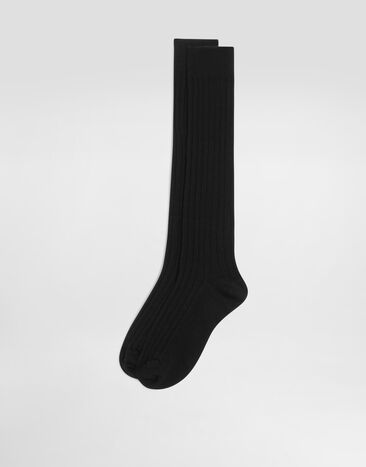 Dolce & Gabbana Ribbed socks Black FXP06TJGMGM