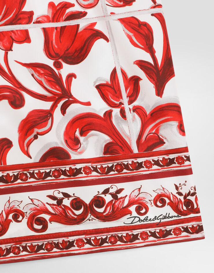 Dolce & Gabbana Majolica-print nylon boxer shorts Multicolor L4J850ON0I3