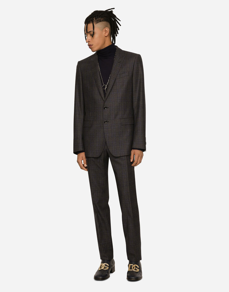 Dolce&Gabbana Stretch wool glen plaid pants Multicolor GY5UMTFQ2KD