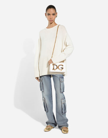 Dolce & Gabbana Bolso de hombro DG Girls en napa Blanco BB6498AZ801