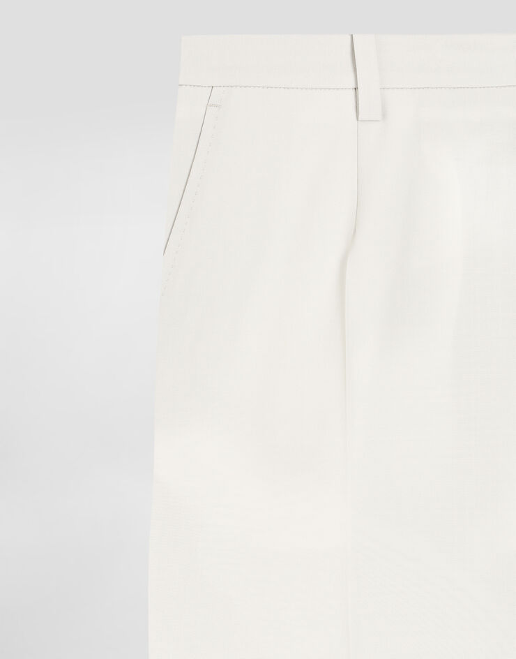 Dolce & Gabbana Wool poplin trousers Beige GW13ETHU2BN