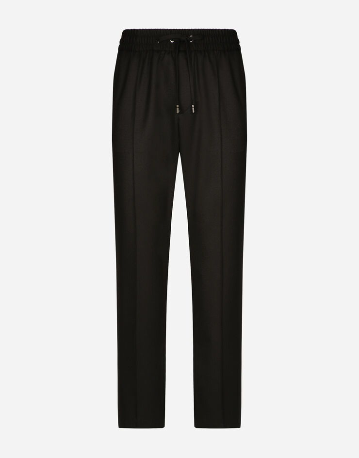 Dolce & Gabbana Jogginghose aus Flanell Schwarz GP03FTFU21Q