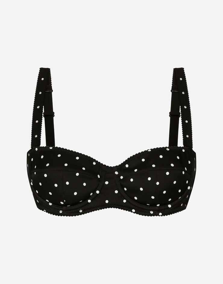 Dolce & Gabbana Polka-dot balconette bra Print O1A12TON00R