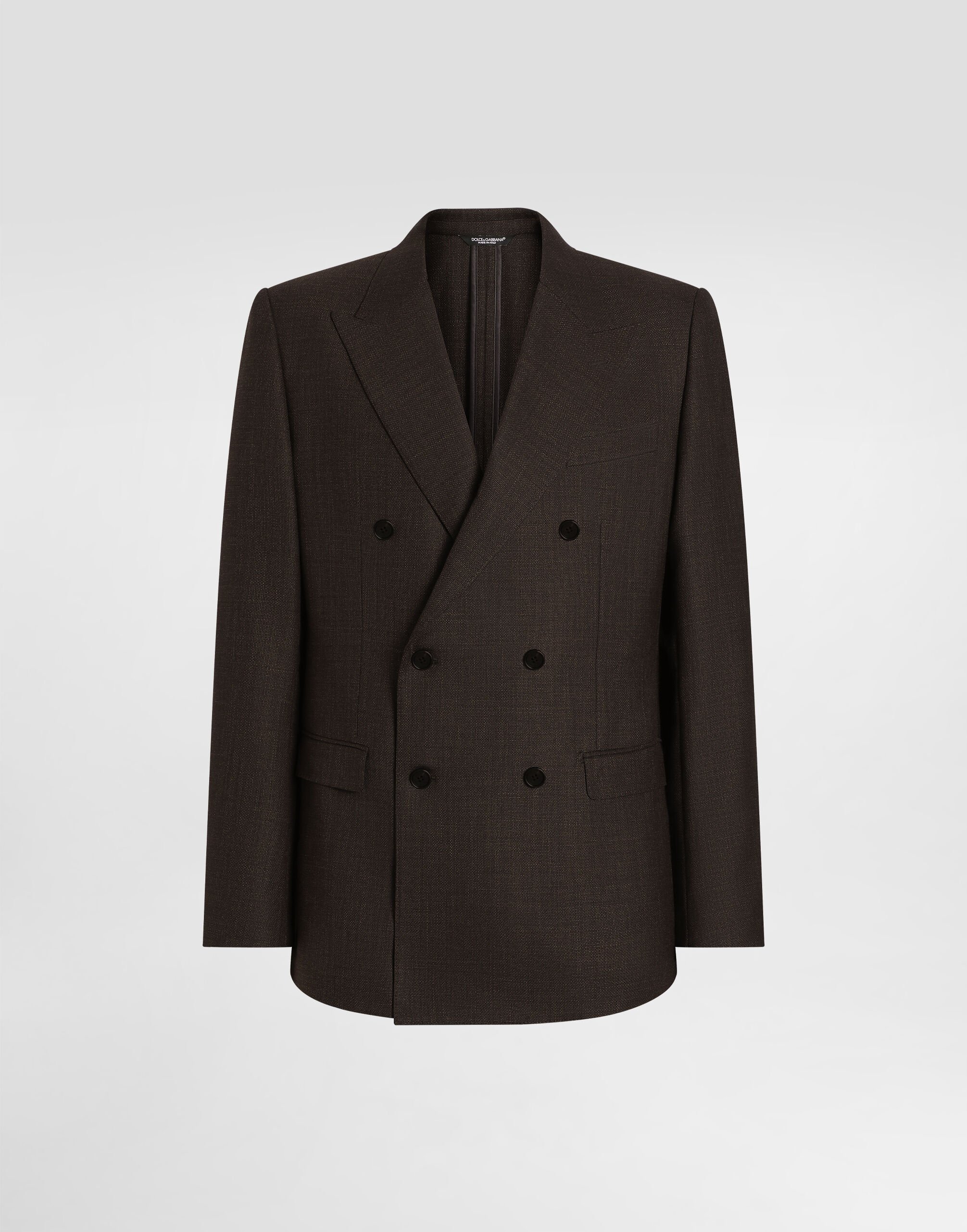 ジャケット DOLCE & GABBANA DOUBLE-BREASTED STRETCH FABRIC JACKET Double-breasted tuxedo jacket bodysuit in Black for Women