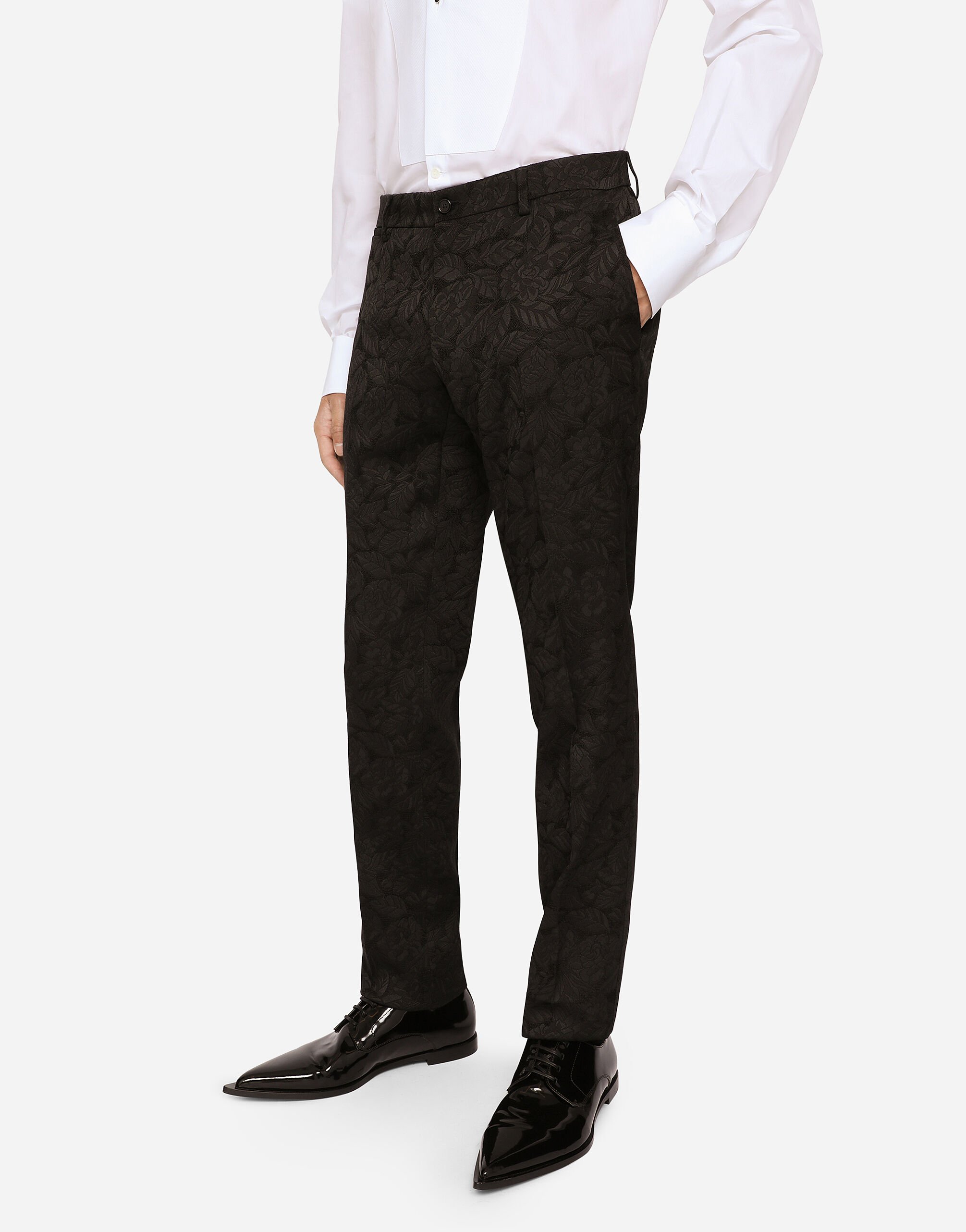 総合福袋 in suit Martini jacquard Floral BLACK Men for ジャケット・アウター