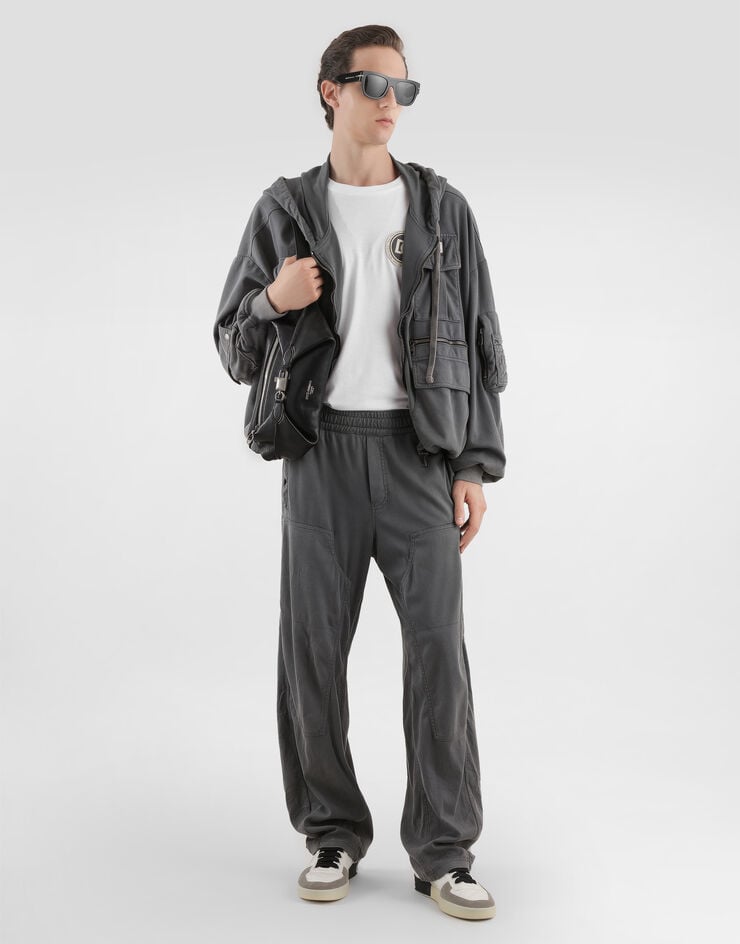 Dolce & Gabbana Pantaloni in jersey con trattamento anticato Multicolore GP17WTG7PPS