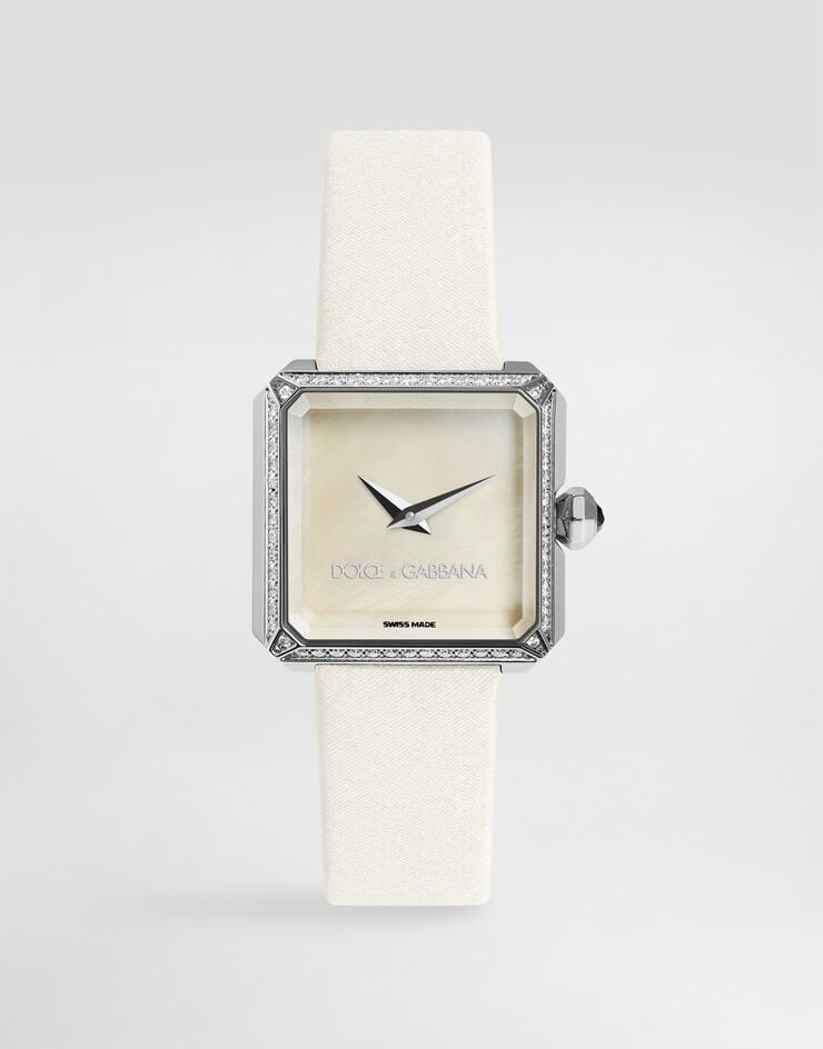 Dolce & Gabbana Sofia steel watch with diamonds Ivory WWJC2SXCMDT