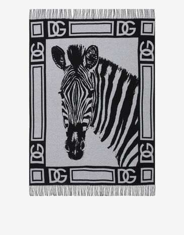 Dolce & Gabbana Cashmere Jacquard Blanket Multicolor TCE012TCAB0