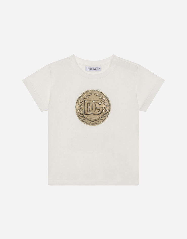 DolceGabbanaSpa Coin-print jersey T-shirt White L1JTEYG7KX0