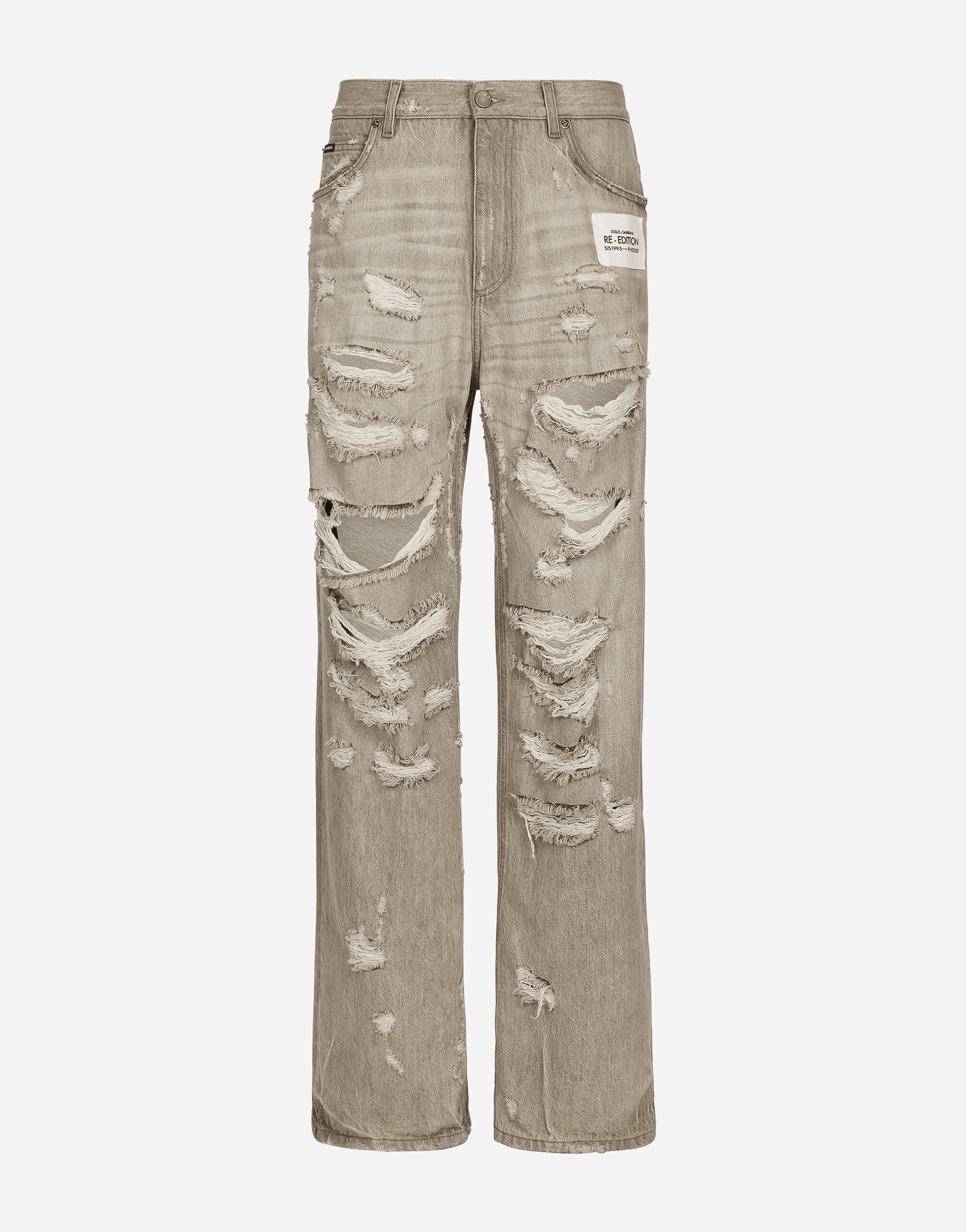 Dolce & Gabbana Jeans over lavato con rotture e abrasioni Multicolore G9NL5DG8GW9