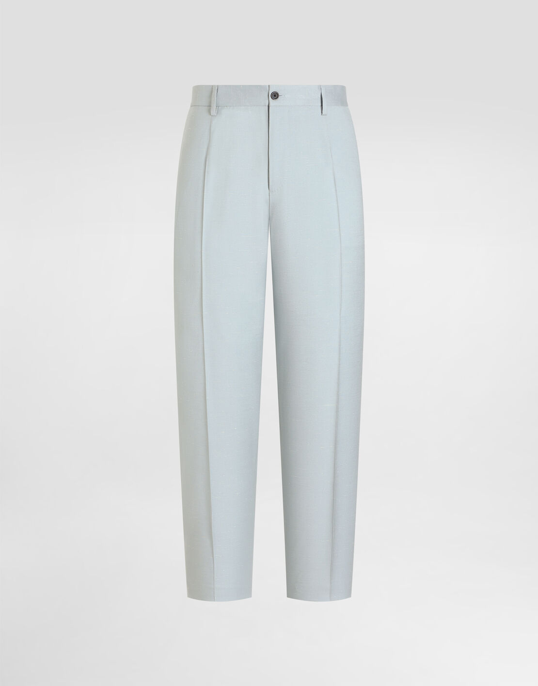 Shantung viscose trousers in Azure for Men | Dolce&Gabbana® US