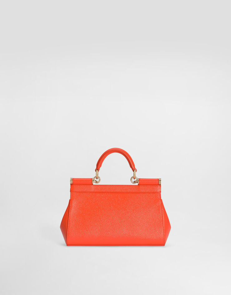 Dolce & Gabbana Mini Sicily handbag in calfskin Dolce & Gabbana Mini Sicily handbag in calfskin Orange BB7116B1001